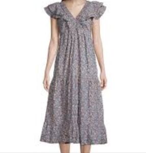 Women's Roller Rabbit Large Patterned Wo Pasque Ondine Midi Dress